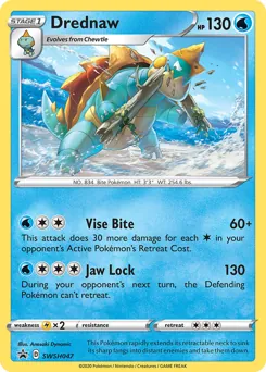 SWSH Black Star Promos Drednaw Pokémon card